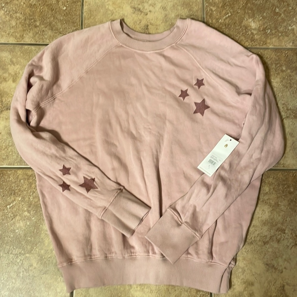 Spiritual Gangster Peace Love and yoga sweatshirt Mauve color